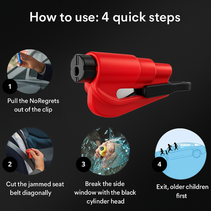 NoRegrets Emergency Car Escape Tool